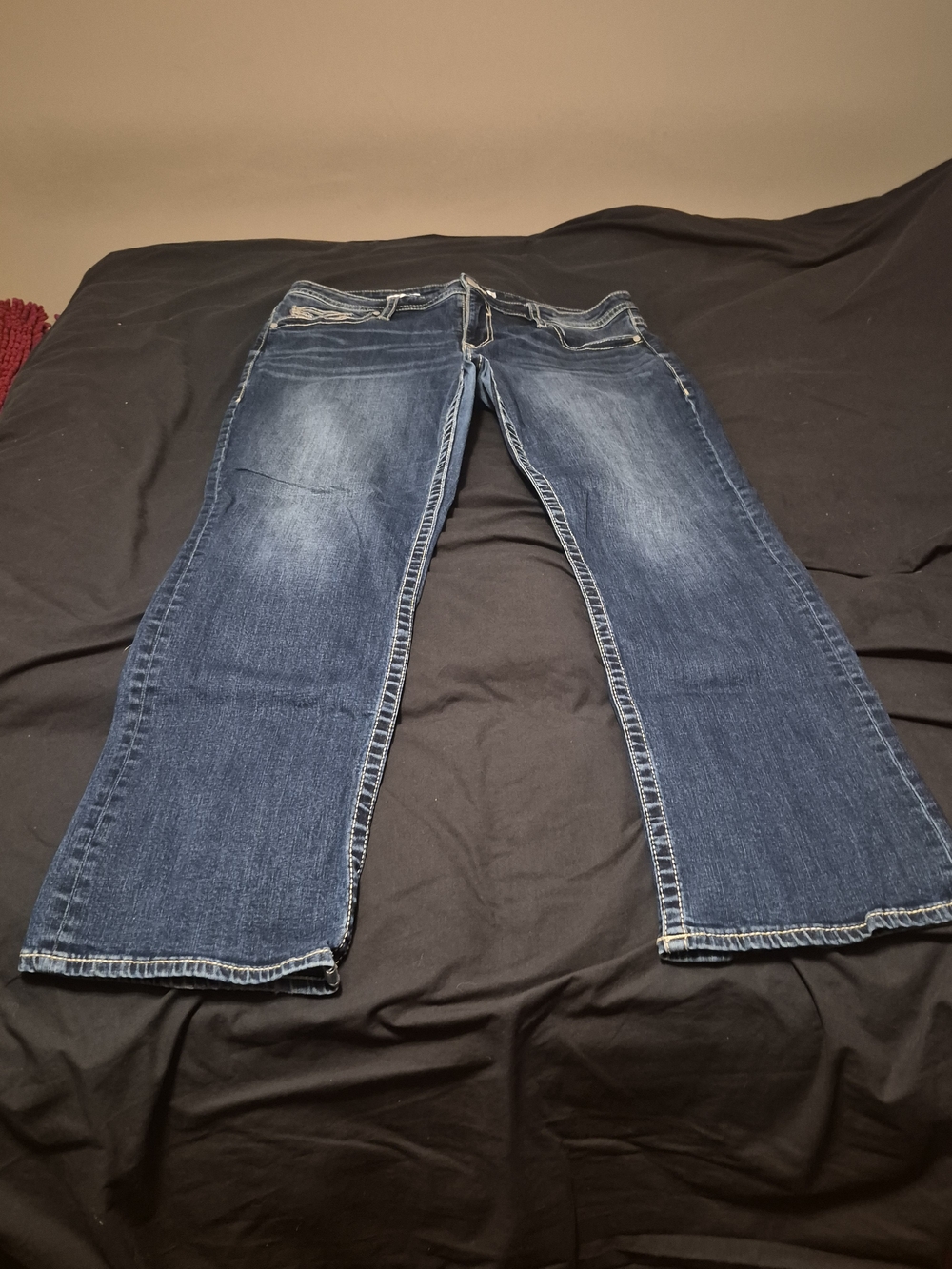 Vigoss Slim Bootcut Classic Dark Wash BJeans - Blue